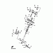 Схема вузла: Рульовий механізм Yamaha XVS1300 V-Star Classic