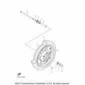 Схема узла: Front wheel for cast wheel Yamaha XVS1100 V-Star Classic (Cast Wheel)