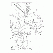 Схема вузла: Передній гальмівний циліндр Yamaha FZ8 FZ8 FAZER (ABS)