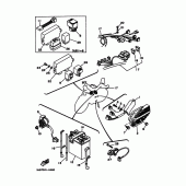 Схема вузла: Електроустаткування 1 Yamaha XV400 Virago