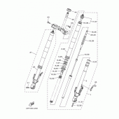 Схема вузла: Вилка передньої осі Yamaha XTZ1200 Super Tenere