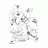 Схема вузла: Паливний бак Yamaha XT225 XT225