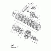 Схема узла: Сцепление Yamaha XJ900 Diversion