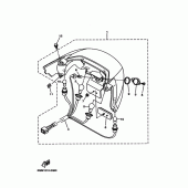 Схема вузла: Задній ліхтар (Стоп сигнал) Yamaha YP250 Majesty