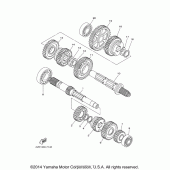 Схема вузла: Трансмісія Yamaha XVS650 V-Star Custom