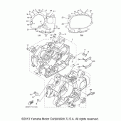 Схема вузла: Картер двигуна Yamaha XVS650 V-Star Classic