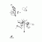 Схема узла: Пульт управления рулевой и Рычаг Yamaha XT660 XT660Z Tenere