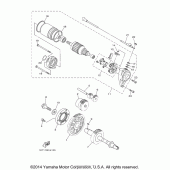 Схема узла: Привод стартера Yamaha XV1900 Raider S