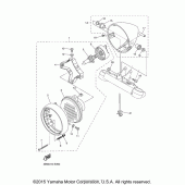 Схема узла: Фара Yamaha XVS1100 V-Star Custom