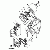 Схема узла: Впускная система Yamaha YZ125