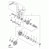 Схема узла: Привод стартера Yamaha YZ400
