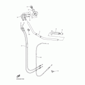 Схема вузла: Кермо та Тросики Yamaha FZ1 FZ1 FAZER (S-TYPE)
