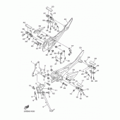 Схема вузла: Підніжки та Підставка Yamaha XJ6 Diversion F