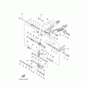 Схема вузла: Задний рычаг и Подвеска Yamaha TTR225 TT-R225