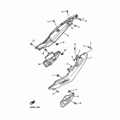 Схема вузла: Бічна кришка Yamaha XJ900 Diversion