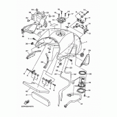 Схема вузла: Паливний бак Yamaha MT09/MTN850 MT-09