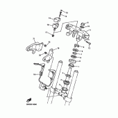 Схема узла: Рулевой механизм Yamaha XJR1300