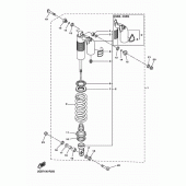 Схема вузла: Задня підвеска Yamaha WR250 WR250F