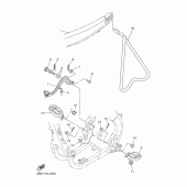 Схема узла: Подножки и Подставка Yamaha YZ450F YZ450F