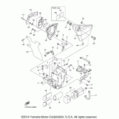 Схема узла: Боковая крышка Yamaha XVS950 Bolt R-Spec