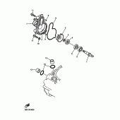 Схема вузла: Водяний насос Yamaha YZ426F