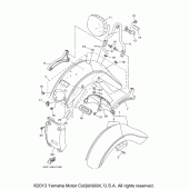 Схема вузла: Крило Yamaha XV1700 Road Star Silverado