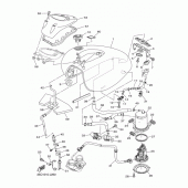 Схема узла: Топливный бак Yamaha XVS400 Drag Star Classic