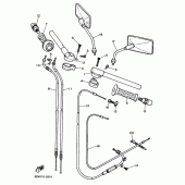 Схема узла: Рулевой рычаг кабель Yamaha SRX400