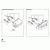 Схема вузла: Задній ліхтар (Стоп сигнал) Yamaha XJR400