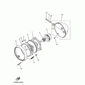 Схема узла: Фары 1 (4TR7) Yamaha XVS400 Drag Star Classic
