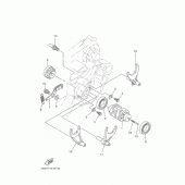 Схема вузла: Вал перемикання Yamaha YZ250 YZ250