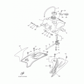 Схема вузла: Паливний бак Yamaha TTR50 TT-R50