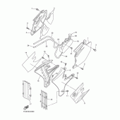 Схема узла: Боковая крышка Yamaha WR250 WR250F