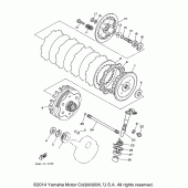 Схема вузла: Сцепление Yamaha TW200