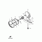 Схема вузла: Фара Yamaha XVS1100 Drag Star