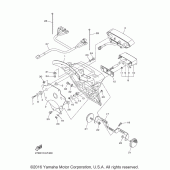 Схема вузла: Задній ліхтар Yamaha XVS1300 Stryker Bullet Cowl Cruiser