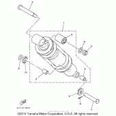 Схема узла: Rear shocks Yamaha TW200 TRAILWAY