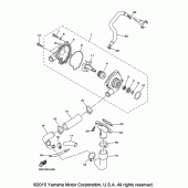 Схема вузла: Водяний насос Yamaha FZ6 FZ6R