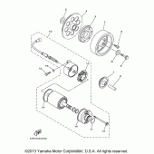 Схема вузла: Привід стартера Yamaha XVS650 V-Star Classic