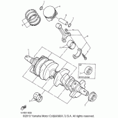 Схема узла: Коленчатый вал и Поршень Yamaha YZF600R Thundercat