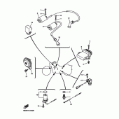Схема вузла: Електроустаткування 1 Yamaha XVS1100 V-Star Custom