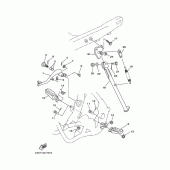 Схема узла: Подножки и Подставка Yamaha WR250 WR250Z