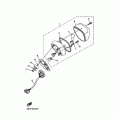 Схема вузла: Задній ліхтар Yamaha XVS400 Drag Star Classic