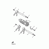 Схема узла: Копирный вал и Вилки Yamaha FZS1000 FZ1