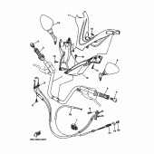 Схема вузла: Кермо та Тросики Yamaha YP400 Grand Majesty