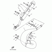 Схема вузла: Вихлопна система Yamaha YZ250 YZ250