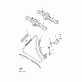 Схема вузла: Распредвал и Цепь ГРМ Yamaha XJ600 Diversion (S-TYPE)