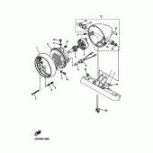 Схема узла: Фара Yamaha XVS650 Drag Star