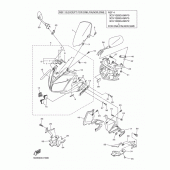 Схема вузла: Облицювальні елементи 1 Yamaha FZ1 FZ1 FAZER (S-TYPE ABS)