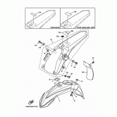Схема узла: Крыло Yamaha YZ125